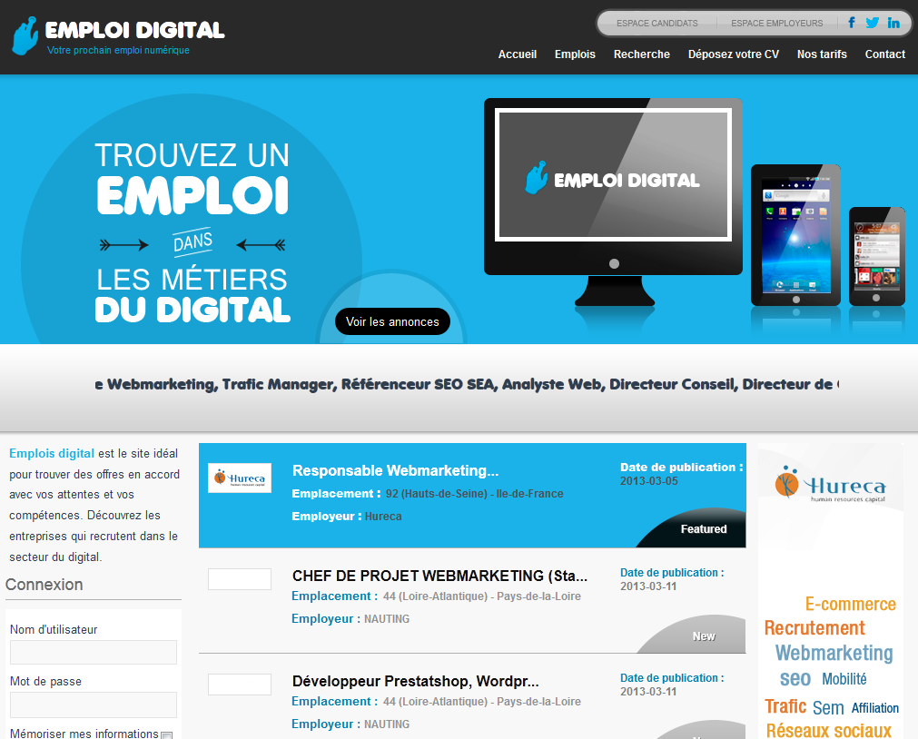 emploi digital