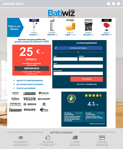 batiwiz ads ventes privées desktop