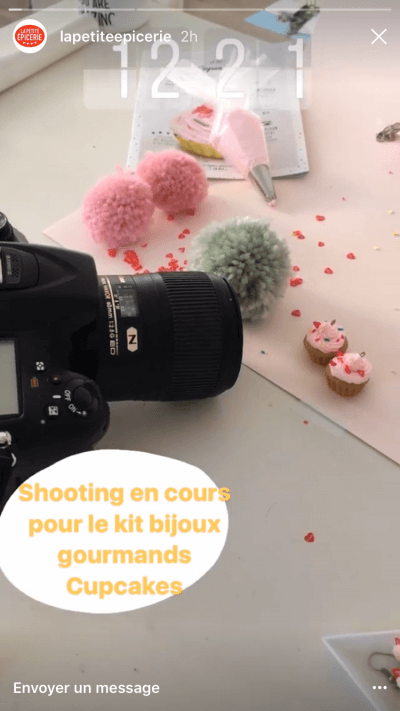 La Petite Epicerie shooting sur Instagram Stories