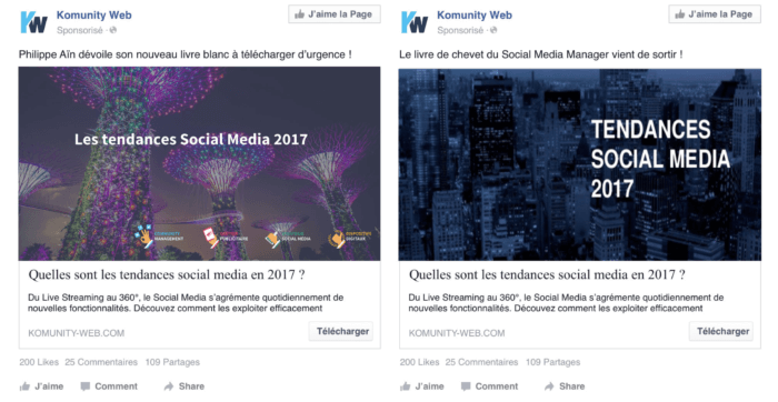 Visuel Publicité Komunity Web Split Testing