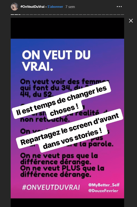 On veut du vrai insta