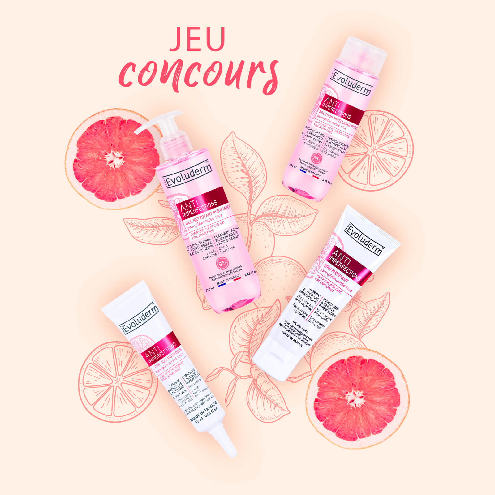 jeu concours evoluderm instagram