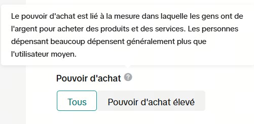 Pouvoir d'achat tiktok